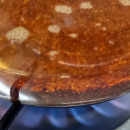 Quinoa em cozimento (detalhe)